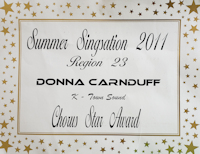 Chorus Star Award to Donna Carnduff