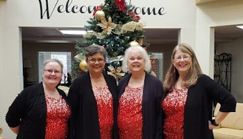 Performing regular songs and Christmas songs for Echo Ridge Assisted Living Center.